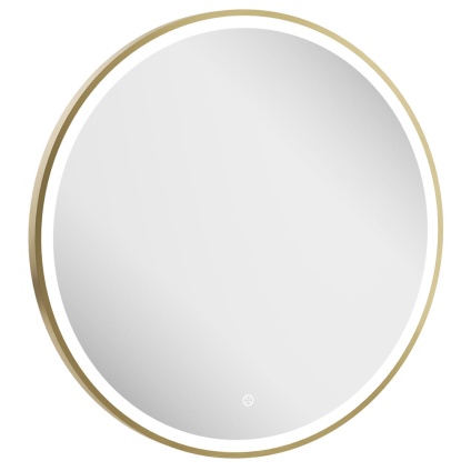 Cutout image of Crosswater Infinity 700mm Brushed Brass LED Mirror